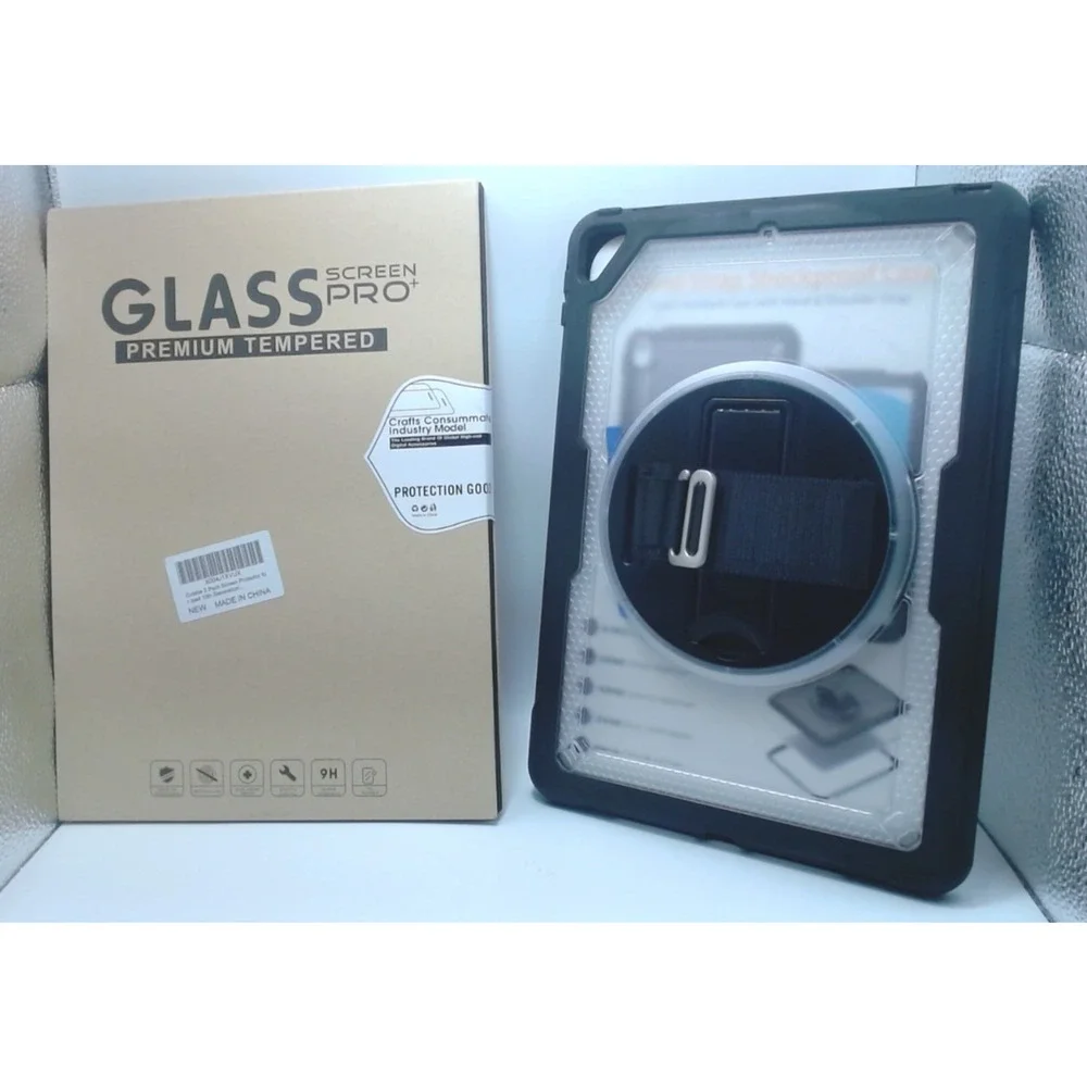NEW Strong Tablet Case Cover W Tempered Glass For Apple IPad 10.2 Screen Protect